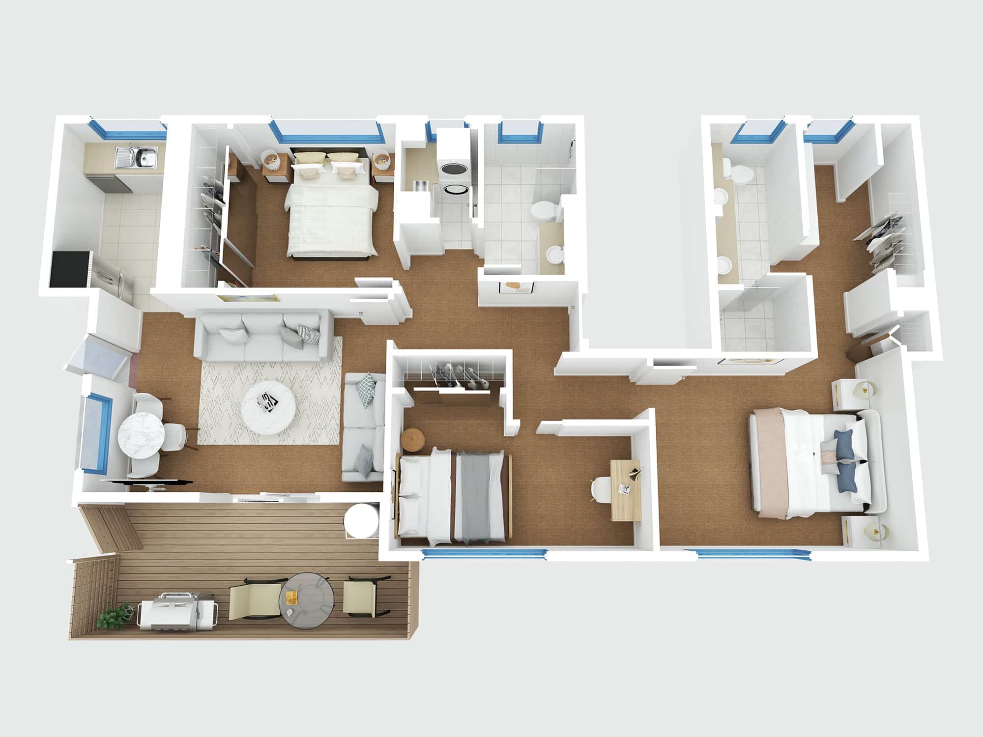 3D Colour Floor Plan