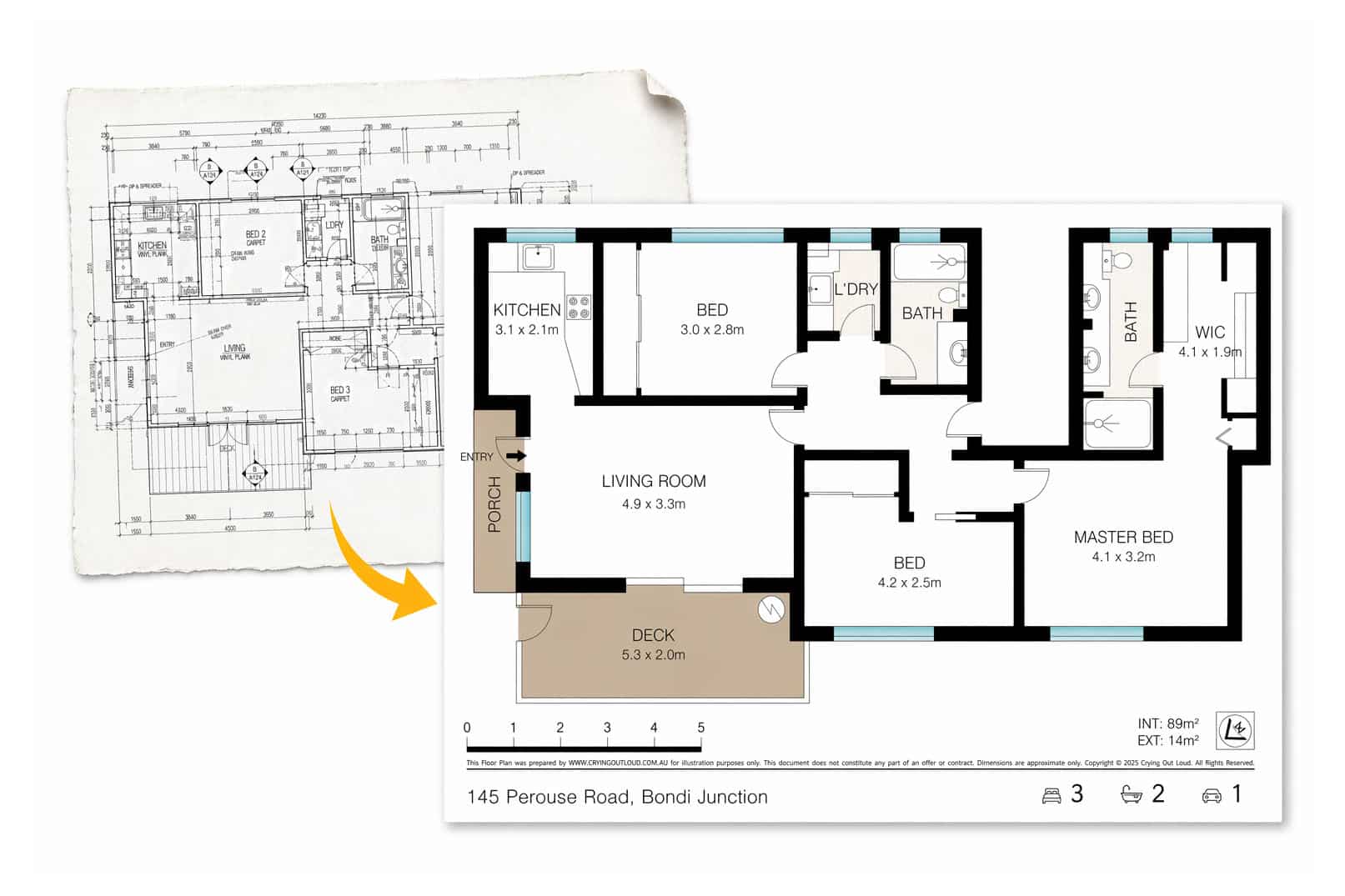 2D floor plan - Archtiect plan conversion Marketing Floor Plan