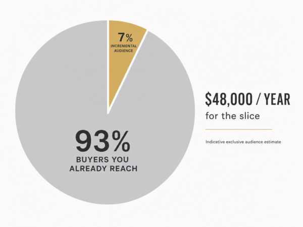 Domain's 7% exclusive audience